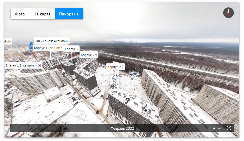 На фото — панорама с воздуха на портале Novostroy