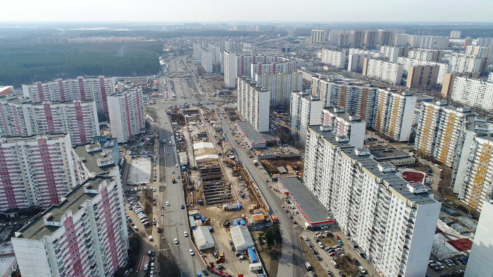 Вид на застройку района Ново-Переделкино. Фото: rosmetrostroy.ru