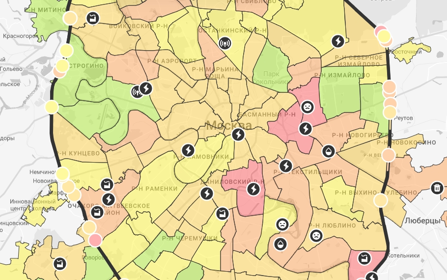 Карта даниловского района москвы